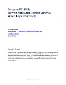 Observe PCI DSS: How to Audit Application Activity When Logs Don’t Help