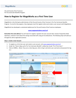 How to Register for WageWorks as a First Time User