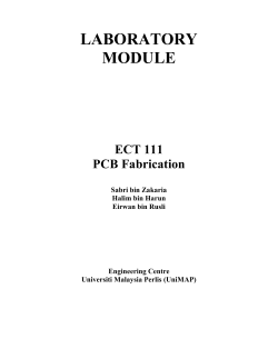 LABORATORY MODULE ECT 111 PCB Fabrication