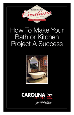 How To Make Your Bath or Kitchen Project A Success