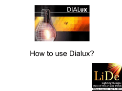 How to use Dialux?