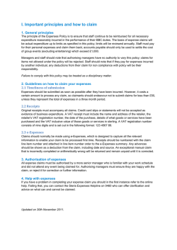 I. Important principles and how to claim 1. General principles