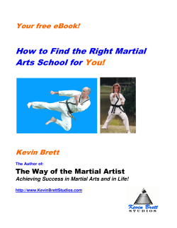 How to Find the Right Martial Arts School for  You!