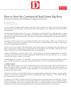 How to Beat the Commercial Real Estate Big Boys