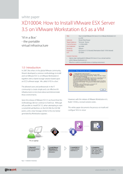 XD10004: How to Install VMware ESX Server white paper