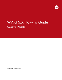 WiNG 5.X How-To Guide  Captive  Portals