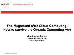 The Megatrend after Cloud Computing: