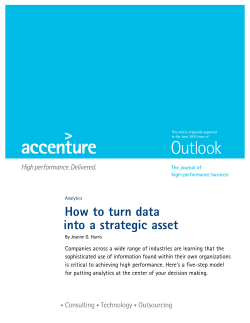 How to turn data into a strategic asset