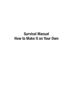 Survival Manual How to Make It on Your Own