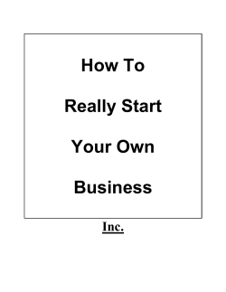 How To Really Start Your Own