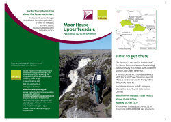 Moor House – For further information about the Reserve contact: Moor House -