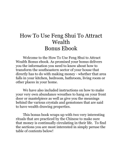How To Use Feng Shui To Attract Wealth Bonus Ebook
