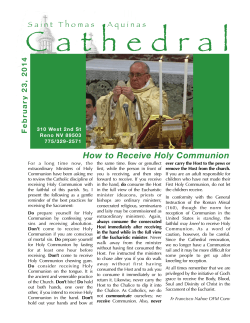 How to Receive Holy Communion