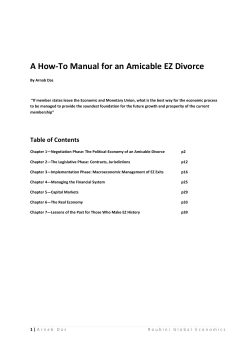 A How-To Manual for an Amicable EZ Divorce