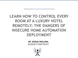 LEARN HOW TO CONTROL EVERY ROOM AT A LUXURY HOTEL