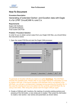 How-To Document Generating of extended Gerber- and Excellon data with Eagle
