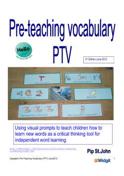 Using visual prompts to teach children how to independent word learning