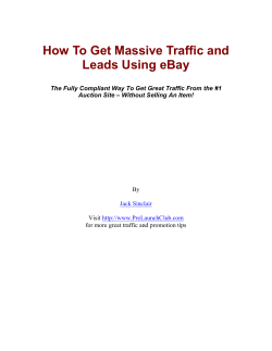 How To Get Massive Traffic and Leads Using eBay