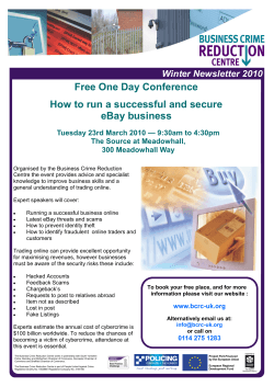 Free One Day Conference How to run a successful and secure