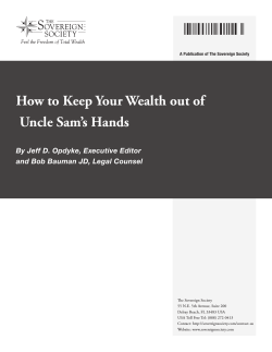 How to Keep Your Wealth out of Uncle Sam’s Hands