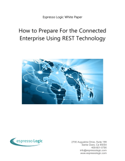 How to Prepare For the Connected Enterprise Using REST Technology
