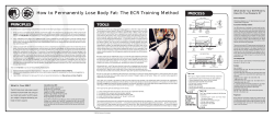 How to Permanently Lose Body Fat: The ECR Training Method TOOLS