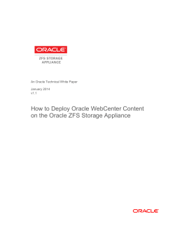 How to Deploy Oracle WebCenter Content  An Oracle Technical White Paper