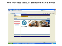 How to access the ECS, Schooltool Parent Portal