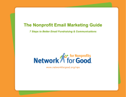 The Nonprofit Email Marketing Guide