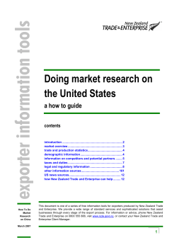 Doing market research on the United States  a how to guide