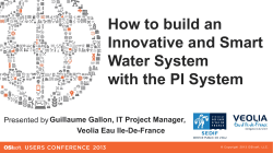 How to build an Innovative and Smart Water System with the PI System