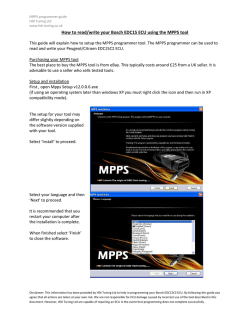How to read/write your Bosch EDC15 ECU using the MPPS...