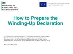 How to Prepare the Winding-Up Declaration