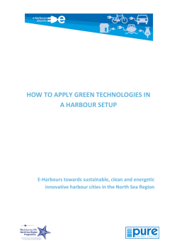 HOW TO APPLY GREEN TECHNOLOGIES IN A HARBOUR SETUP