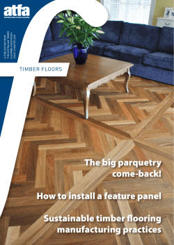The big parquetry come-back! How to install a feature panel Sustainable timber flooring