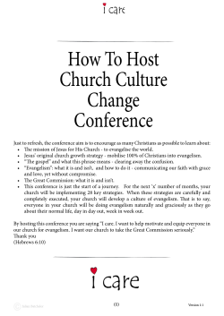 How To Host Church Culture Change Conference