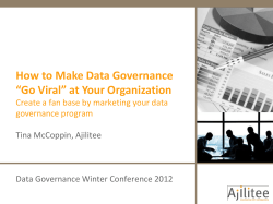 How to Make Data Governance “Go Viral” at Your Organization