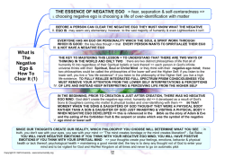 THE ESSENCE OF NEGATIVE EGO
