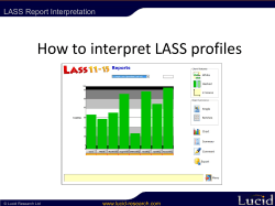 How to interpret LASS profiles LASS Report Interpretation www.lucid-research.com © Lucid Research Ltd