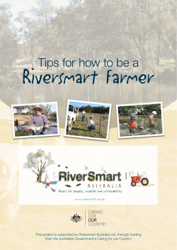 Riversmart Farmer Tips for how to be a