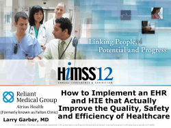 How to Implement an EHR and HIE that Actually