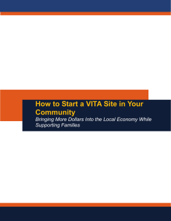 How to Start a VITA Site in Your Community
