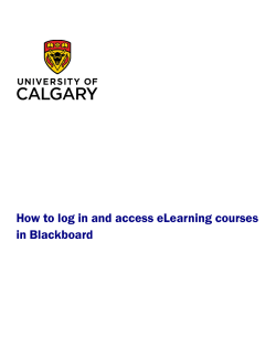 How to log in and access eLearning courses in Blackboard