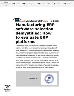 Manufacturing ERP software selection demystified: How to evaluate ERP