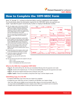 How to Complete the 1099-MISC Form
