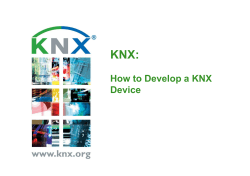 KNX: How to Develop a KNX Device