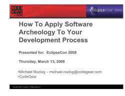 How To Apply Software Archeology To Your Development Process