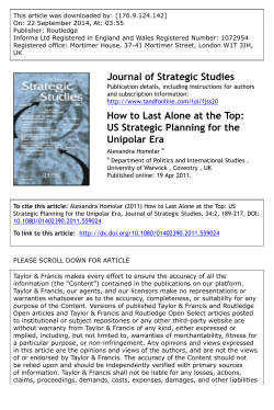 This article was downloaded by: [176.9.124.142] Publisher: Routledge
