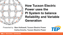 How Tucson Electric Power uses the PI System to balance Reliability and Variable