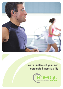 How to implement your own corporate fitness facility